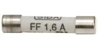 70-125-40/1.6A: Fuse, Cartridge, Very Fast Acting, 1.6 A, 700 V, 6.3mm x 32mm, 1/4" x 1-1/4", 70-125-40