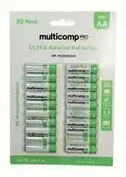 MP-PE000001: Battery, 1.5 V, AA, Alkaline, 2.6 Ah, Raised Positive and Flat Negative, 14.5 mm