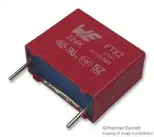 890324024001CS: Safety Capacitor, Metallized PP, Radial Box - 2 Pin, 0.15 µF, ± 10%, X2, Through Hole