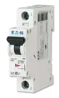 FAZ6-B10/1: Thermal Magnetic Circuit Breaker, B Type, FAZ, 10 A, 1 Pole, 400 V, DIN Rail, Panel