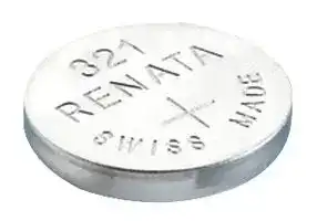 321: Battery, Watch, Single Cell, 1.55 V, SR65, Silver Oxide, 14.5 mAh, Flat Top, 1