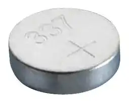 337: Battery, Watch, Single Cell, 1.55 V, Silver Oxide, 8 mAh, Flat Top, 1