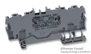2001-1401.: TERMINAL BLOCK, DIN RAIL, 4 POSITION, 22-14AWG
