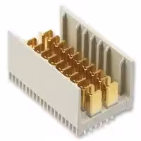 6469025-1: Connector, Z-PACK, 40 Contacts, 2.5 mm, Header, Press Fit, 4 Rows