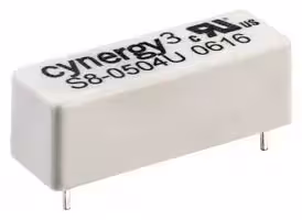 S8-0504VU: Reed Relay, Miniature, SPST-NO, 5 VDC, S8 Series, Through Hole, 120 ohm, 1 A