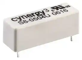 S8-1204VU: Reed Relay, Miniature, SPST-NO, 12 VDC, S8 Series, Through Hole, 750 ohm, 1 A