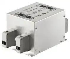 FN2412H-25-33: Power Line Filter, Chassis, General Purpose, 300 VAC, 25 A, Single Phase, 1 Stage, DIN Rail Mount
