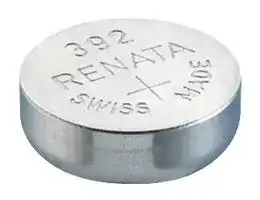 392: Battery, Watch, Single Cell, 1.55 V, SR41, Silver Oxide, 45 mAh, Flat Top, 1
