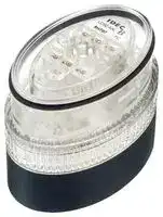 LD9Z-6ALB-YC: LED Module, Yellow, Clear Lens, Flashing / Steady, 24VAC / 24VDC, IP65, Black