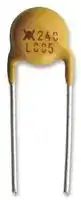 LVR125S: Resettable Fuse, PPTC, PolySwitch LVR, 240 VAC, 1.25 A, 2.5 A, 23 s, Round