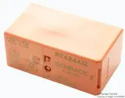 RT424A12: Power Relay, DPDT, 12 VDC, 8 A, RT2 Series, Through Hole, Latching Single Coil