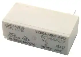 V23061A1005A502.: Power Relay, SPST-NO, 12 VDC, 8 A, MSR V23061 Series, PCB, Non Latching
