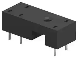 RY78600: Relay Socket, Through Hole, Solder, 5 Pins, 12 A, 400 VAC, RYII Series