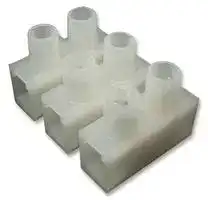 CTSN434/3: Panel Mount Barrier Terminal Block, 1 Row, 3 Ways, 50 A