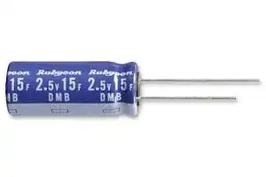 2.5DMB50M18X40 — Supercapacitor, Double Layer, 50 F, 2.5 V, PC Pin, ± 20%, 7.5 mm, 1000 hours @ 70°C