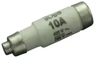 2211004: Fuse, Industrial / Power, MP Bottle D Series, 10 A, 400 V, 250 V, 11mm x 36mm, 0.43" x 1.42"