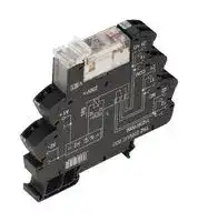 1123620000: Power Relay, DPDT, 24 VAC/VDC, 8 A, TERM Series, DIN Rail