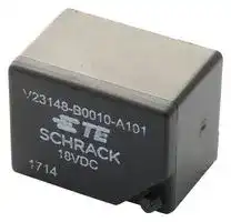 1-1393204-4: Power Relay, DPDT, 18 VDC, 7 A, U/UB Series, Through Hole, Latching Single Coil