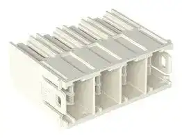 832-3622: Terminal Block, Header, 10.16 mm, 2 Ways, 76 A, 1 kV, Through Hole Right Angle