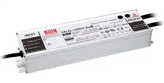 HLG-100H-24B: LED Driver, 96 W, 24 VDC, 4 A, Constant Current, Constant Voltage, 90 V