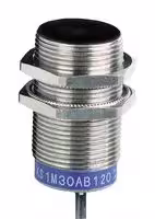 XS1M30AB120: Inductive Proximity Sensor, OsiSense XS Series, 10 mm, Current Output, M30, 12 to 24 V, Pre-wired