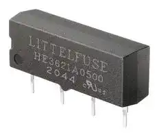 HE3621A0500: Reed Relay, SPST-NO, 5 VDC, HE3600 Series, Through Hole, 500 ohm, 500 mA