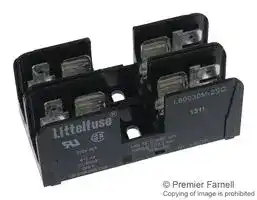 L60030M2SQ: Fuseholder, Cartridge, 2 Fuses, 30 A, 600 VAC, 600 VDC, Midget, Quick Connect, Screw