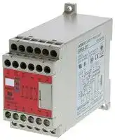 G9SA301AC DC24: Safety Relay, 24 VAC/VDC, 3PST-NO, G9SA Series, DIN Rail, 5 A, Screw