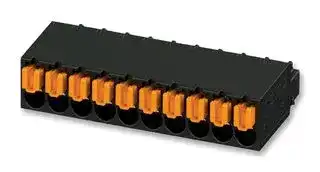 1821096: Pluggable Terminal Block, 2.54 mm, 2 Ways, 5 mm², Push In