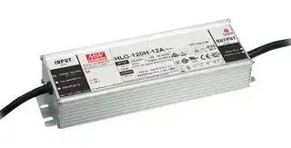 HLG-120H-12: LED Driver, 120 W, 12 VDC, 10 A, Constant Current, Constant Voltage, 90 V