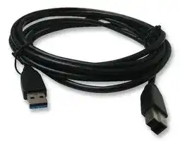 11.02.8870: USB Cable, Type A Plug to Type B Plug, 1.8 m, 5.9 ft, USB 3.0, Black