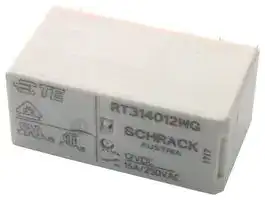 RT314012WG.: Power Relay, SPDT, 12 VDC, 16 A, RT1 Series, Through Hole, Non Latching