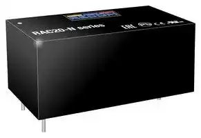 RAC20-05SN: AC/DC PCB Mount Power Supply (PSU), ITE, 1 Output, 18 W, 5 VDC, 3.6 A