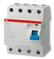 2CSF204001R1630: Thermal Magnetic Circuit Breaker, Residual Current, F200, 63 A, 4 Pole, 277 VAC, DIN Rail