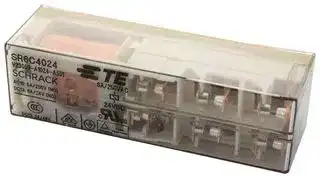 V23050A1024A551: Power Relay, Force-Guided, 5PST-NO, SPST-NC, 24 VDC, 8 A, SR6 Series, Through Hole, Non Latching