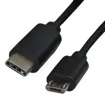 2567-1: USB Cable, Type C Plug to Micro Type B Plug, 1 m, 3.28 ft, USB 2.0, 3.1