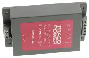 TMP 30215C: AC/DC Enclosed Power Supply (PSU), ITE, 2 Outputs, 30 W, 15 VDC, 1 A, -15 VDC