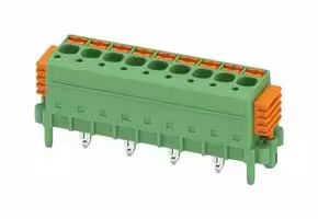 1864105: Wire-To-Board Terminal Block, 5 mm, 9 Ways, 24 AWG, 12 AWG, 2.5 mm², Push In