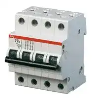 2CDS274001R0204: Thermal Magnetic Circuit Breaker, C Curve, S200M, 20 A, 4 Pole, 125 V, 440 V, DIN Rail