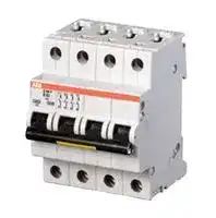 2CDS274001R0254: Thermal Magnetic Circuit Breaker, C Curve, S200M, 25 A, 4 Pole, 125 VDC, 440 VAC, DIN Rail