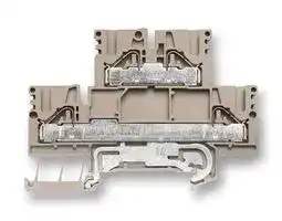 1918720000: DIN Rail Mount Terminal Block, 4 Ways, 26 AWG, 10 AWG, 6 mm², Clamp, 24 A