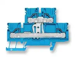 1918680000: DIN Rail Mount Terminal Block, 4 Ways, 26 AWG, 10 AWG, 6 mm², Clamp, 24 A