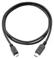632910731611: USB Cable, Type C Plug to Micro Type B Plug, 1 m, 3.28 ft, USB 2.0, 3.1, Black