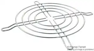 MCSC80-W2: Fan Finger Guard, Grille, Steel - Wire Form, 80mm Axial Fans, 71.5 mm, Silver