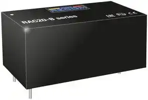 RAC20-12SB: AC/DC PCB Mount Power Supply (PSU), ITE, 1 Output, 20 W, 12 VDC, 1.66 A