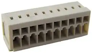 734-110: Pluggable Terminal Block, 3.5 mm, 10 Ways, 28 AWG, 14 AWG, 1.5 mm², Clamp