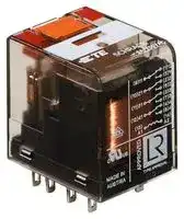 PT570512: Power Relay, 4PDT, 12 VAC, 6 A, PT Series, Socket, Non Latching