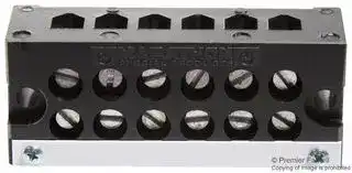 1106: TERMINAL BLOCK, BARRIER, 6 POSITION, 18-