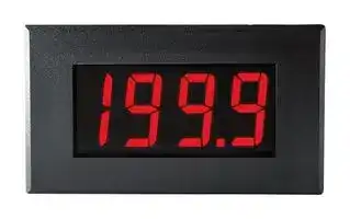 DPM 959B: Digital Panel Meter, DC Millivolts, 3-1/2Digits, 0-200mV, 19mm Digit Height, 5.25Vdc