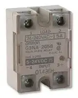 G3NA-205B-UTU DC5-24: Solid State Relay, SPST-NO, 5 A, 264 VAC, Panel Mount, Screw, Zero Crossing